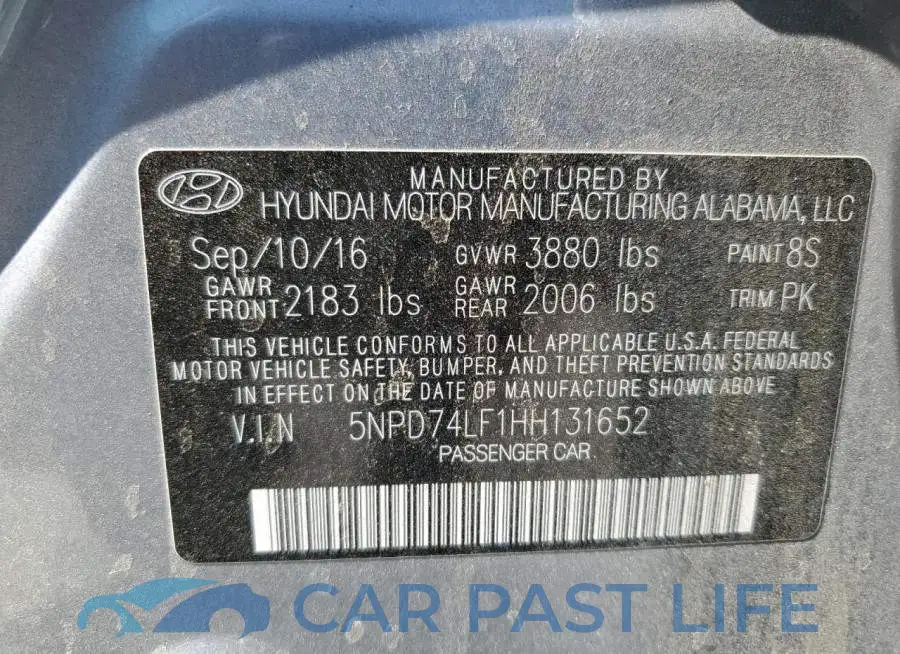 5NPD74LF1HH131652# 10