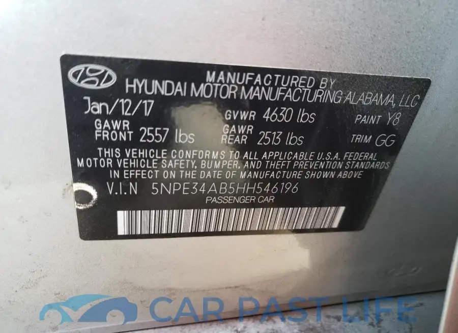 5NPE34AB5HH546196# 10