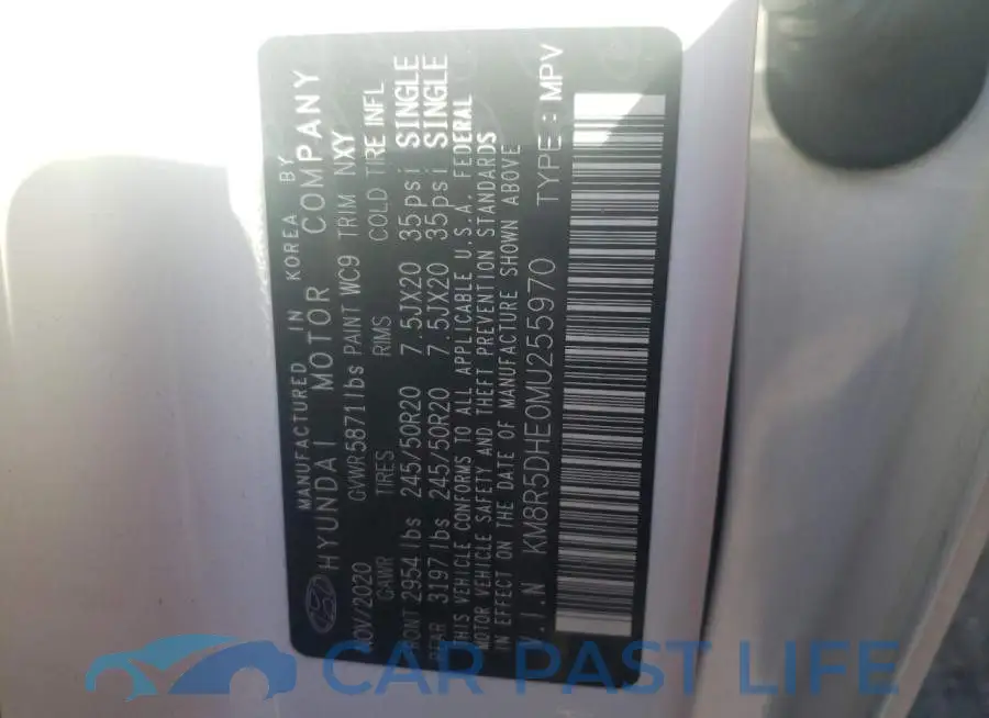 KM8R5DHE0MU255970# 10