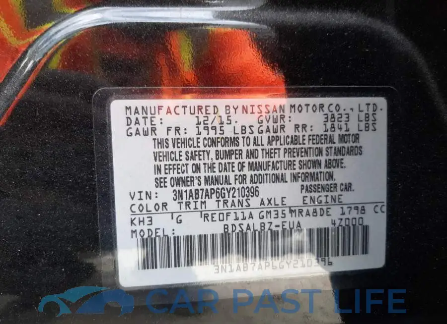 3N1AB7AP6GY210396# 10