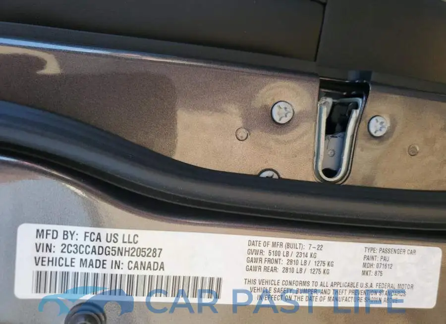2C3CCADG5NH205287# 10