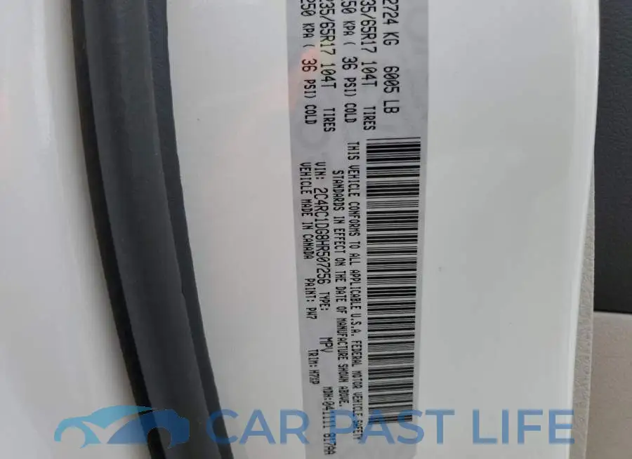 2C4RC1DG8HR507256# 10
