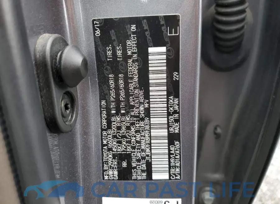 JTJBM7FX6H5178789# 10