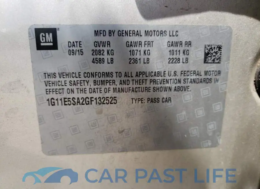 1G11E5SA2GF132525# 10