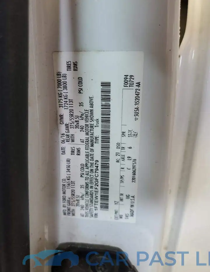 1FTEW1EF2GFC79479# 10