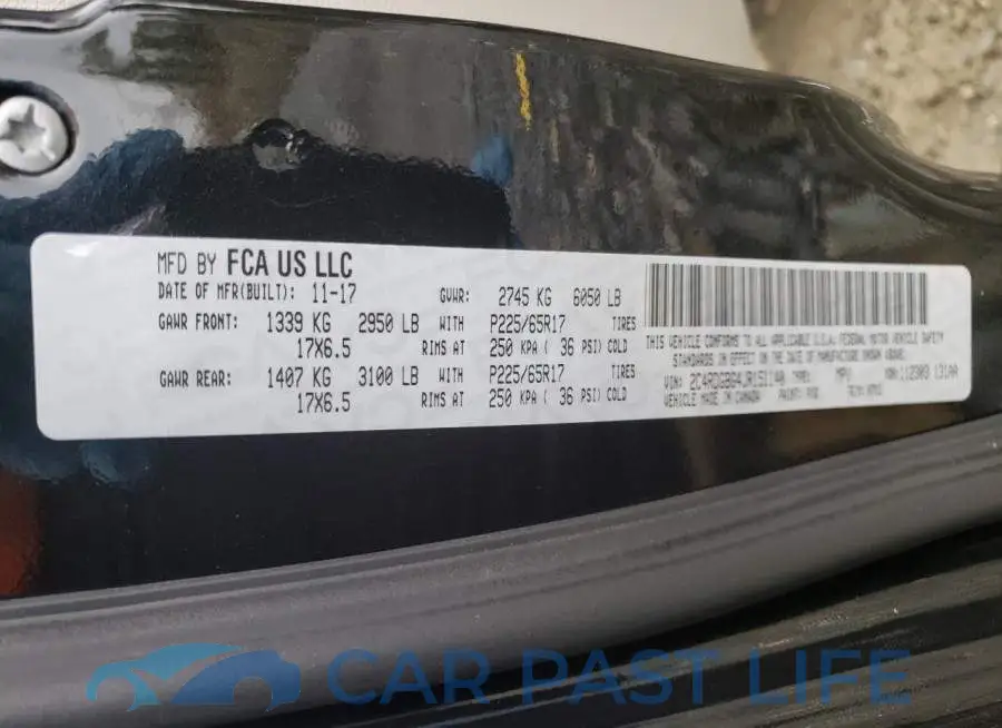 2C4RDGBG4JR151140# 10