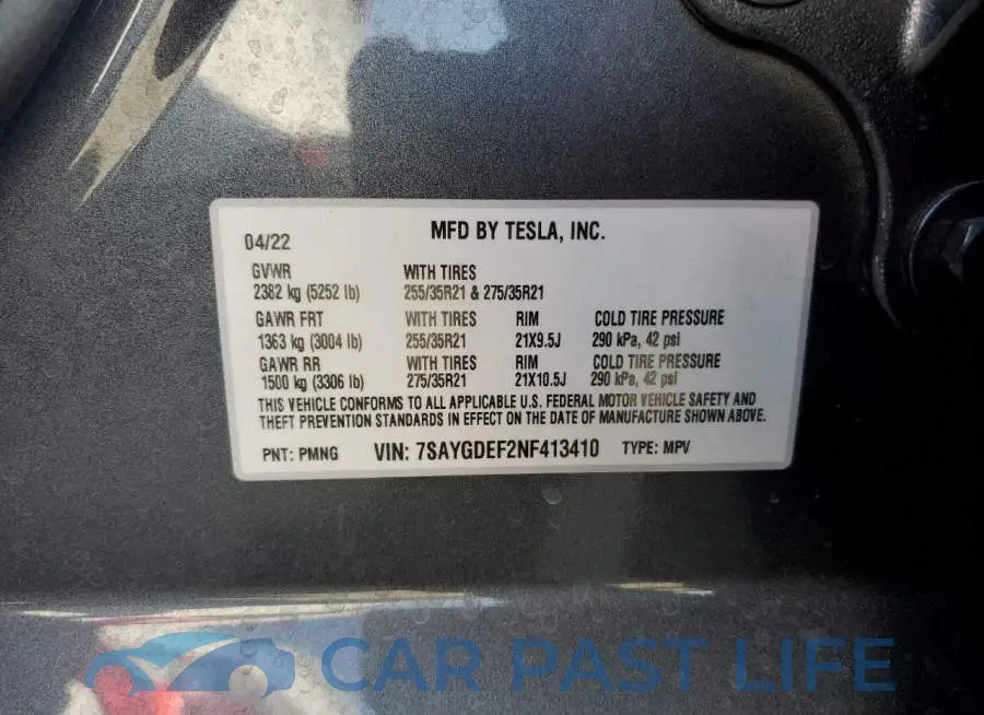 7SAYGDEF2NF413410# 10