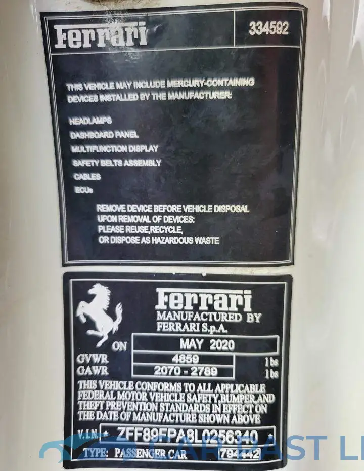 ZFF89FPA8L0256340# 10