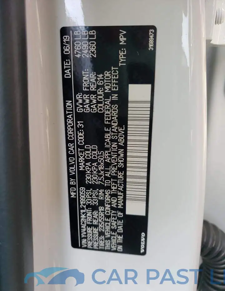YV4AC2HK1L2199059# 10
