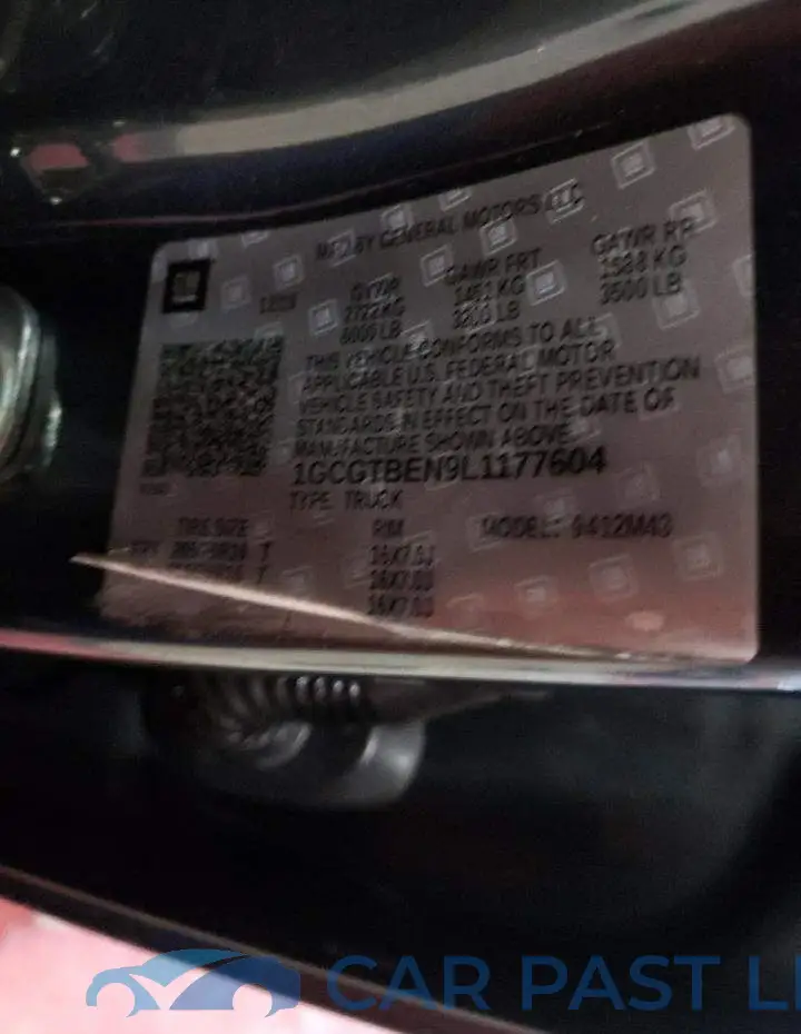 1GCGTBEN9L1177604# 12