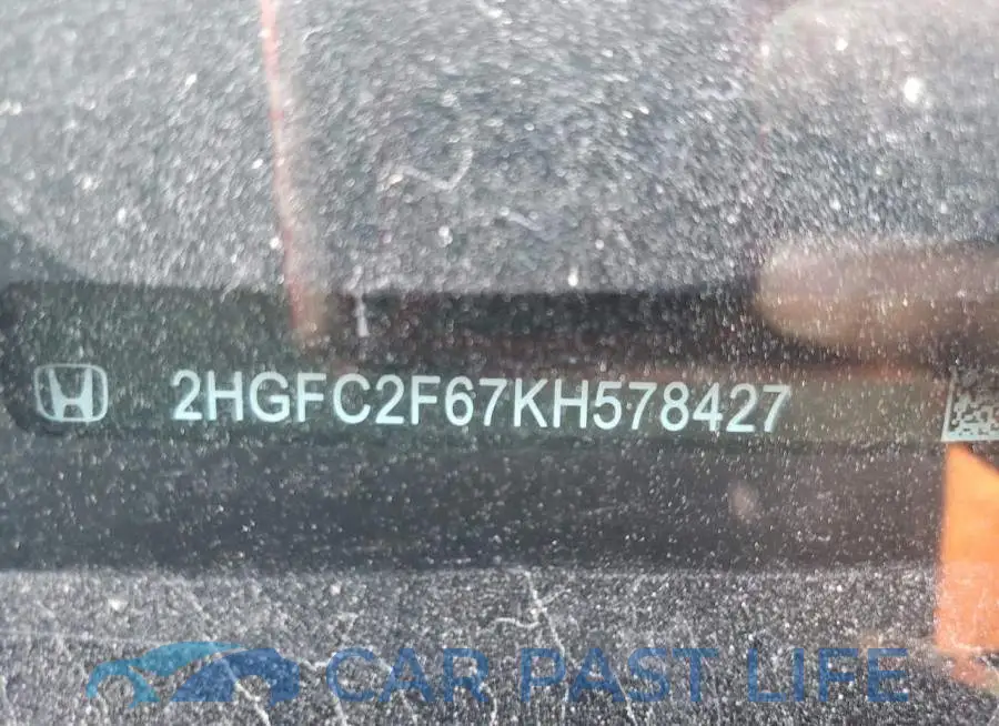 2HGFC2F67KH578427# 10
