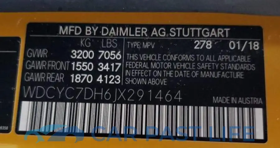 WDCYC7DH6JX291464# 13