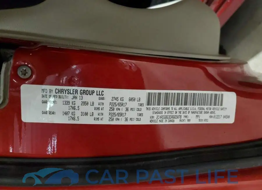 2C4RDGBG9GR196843# 10
