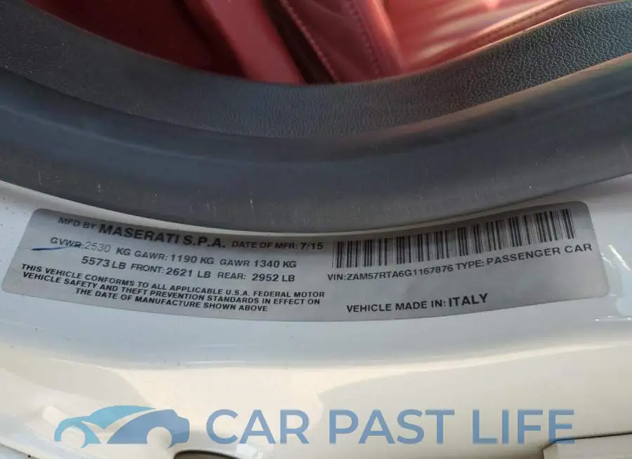 ZAM57RTA6G1167876# 10