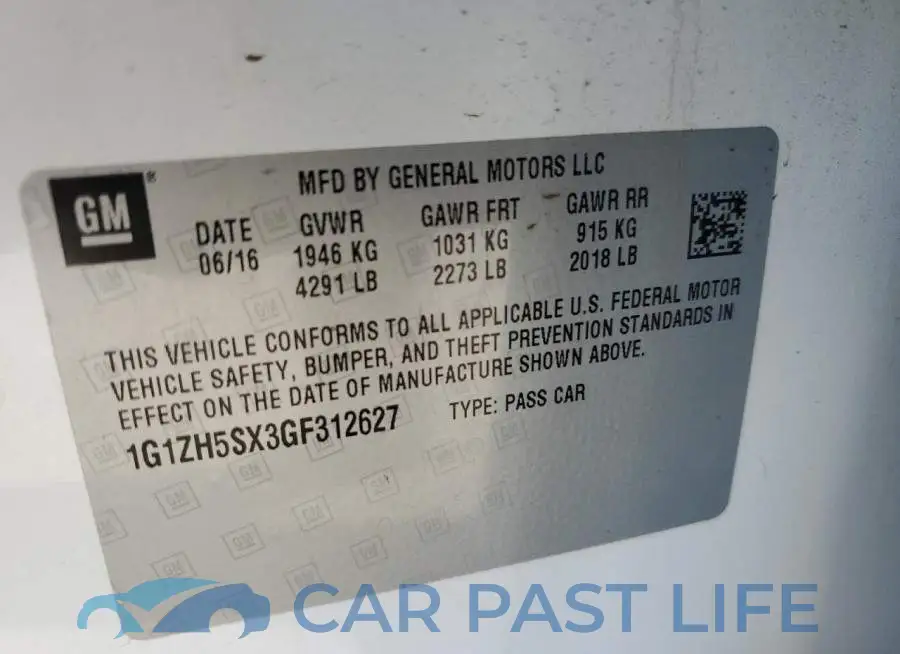 1G1ZH5SX3GF312627# 10