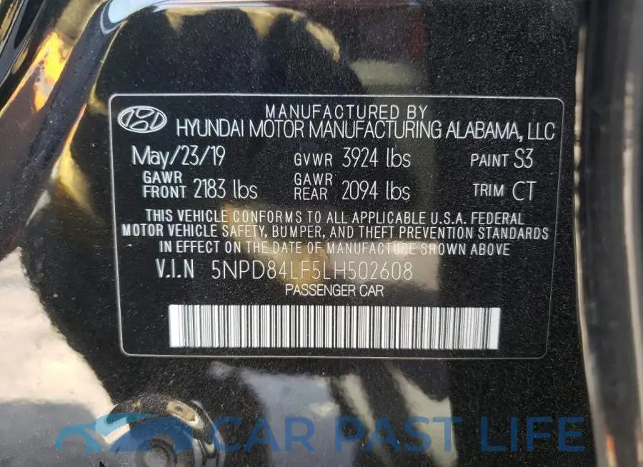 5NPD84LF5LH502608# 10