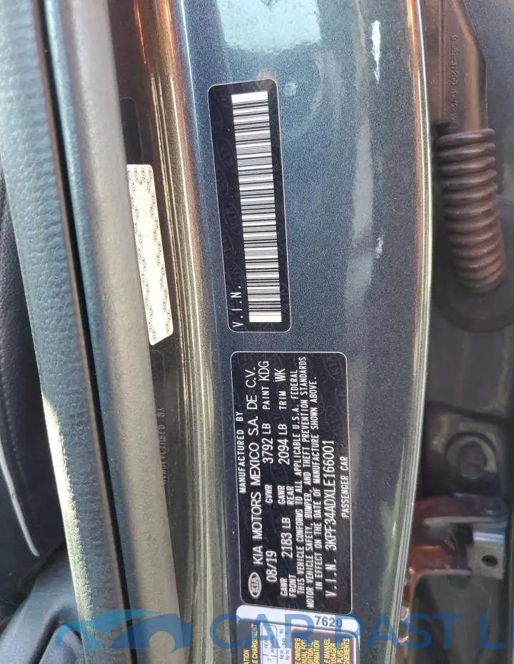 3KPF34ADXLE166001# 10