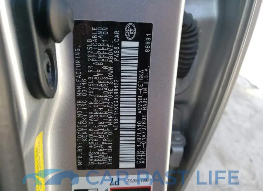 4T1BF1FKXGU588123# 10