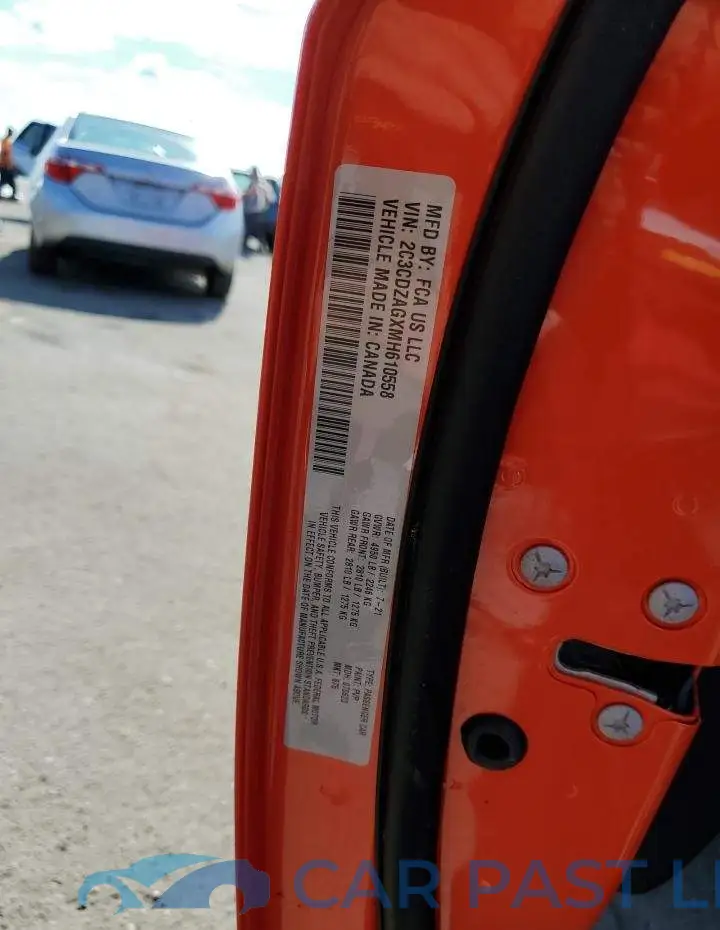 2C3CDZAGXMH610558# 10