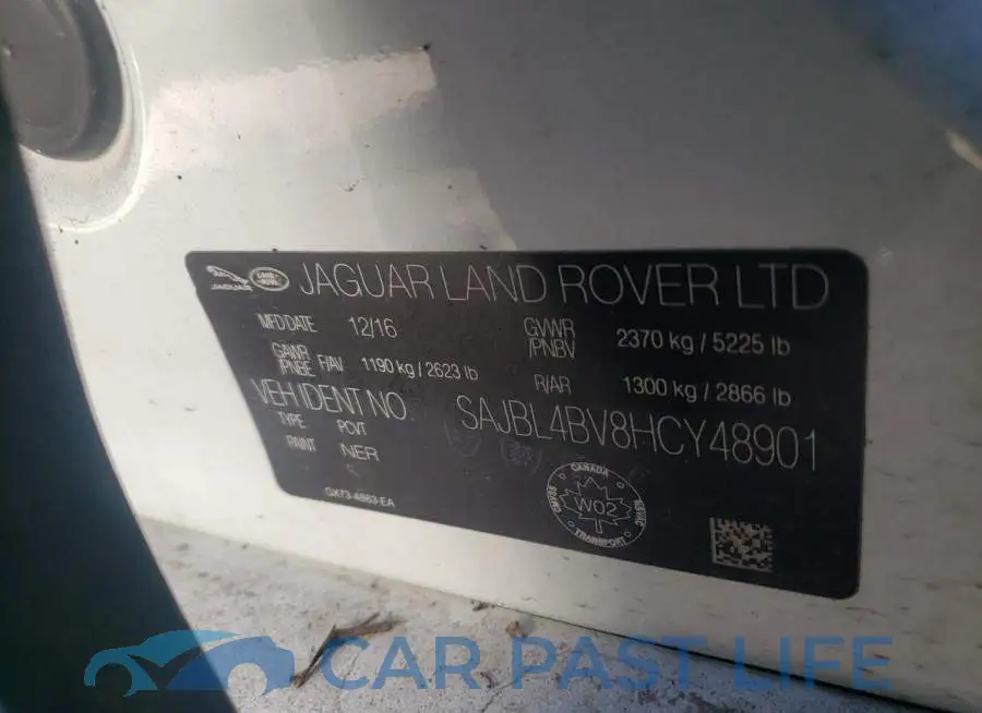 SAJBL4BV8HCY48901# 10