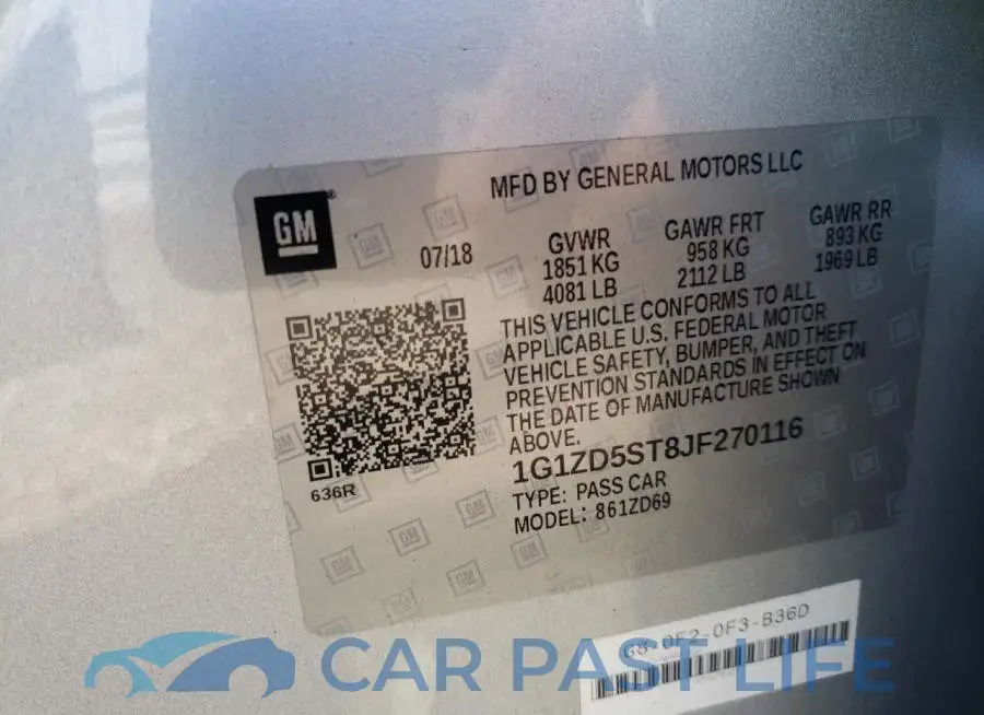 1G1ZD5ST8JF270116# 10