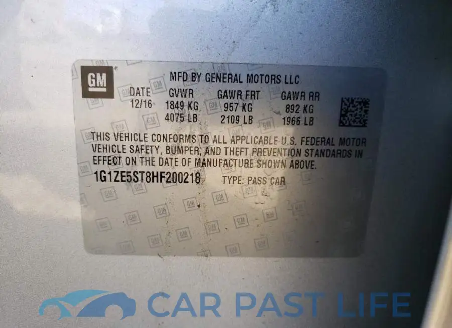 1G1ZE5ST8HF200218# 10