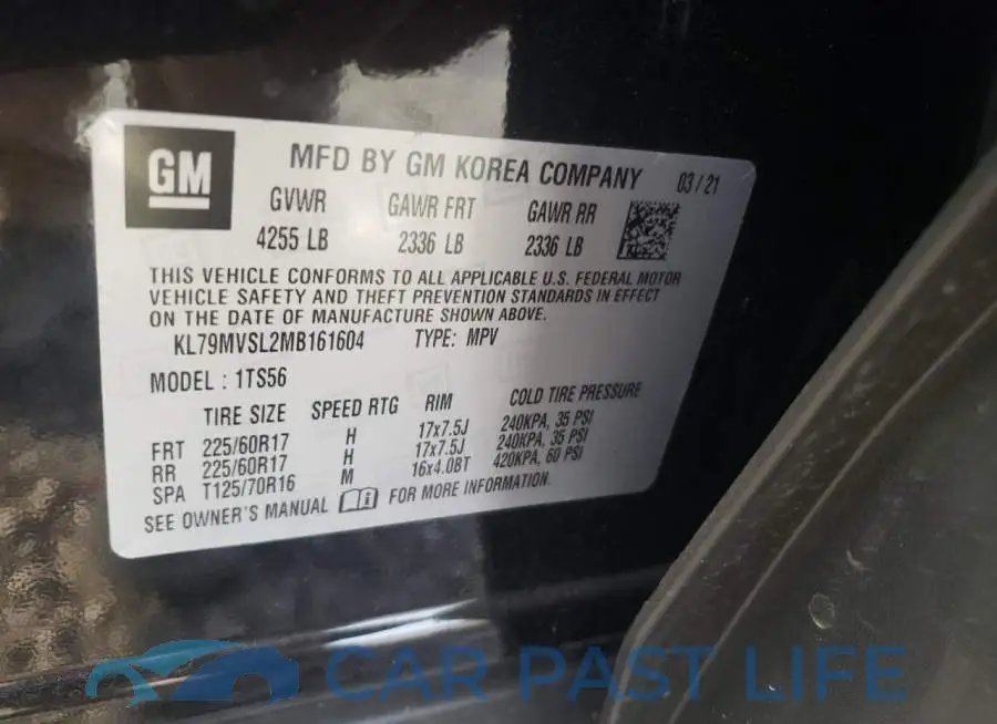 KL79MVSL2MB161604# 10