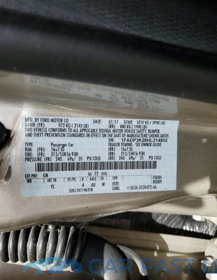 1FADP3K28HL314802# 10