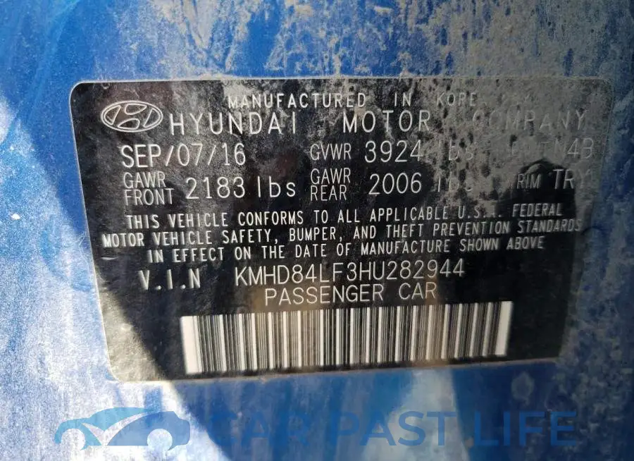 KMHD84LF3HU282944# 10