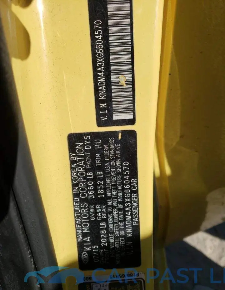 KNADM4A3XG6604570# 10