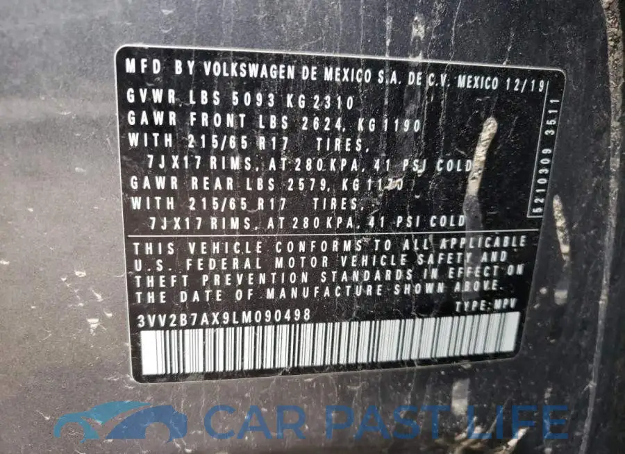 3VV2B7AX9LM090498# 10