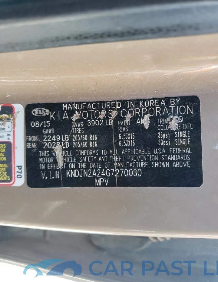 KNDJN2A24G7270030# 10