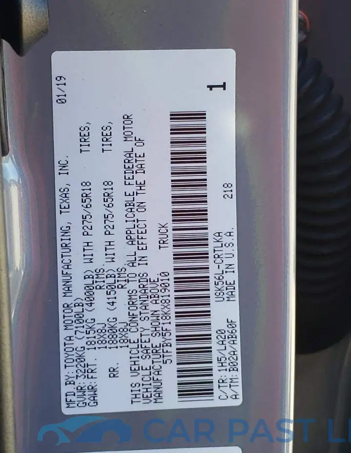5TFBY5F18KX819010# 10