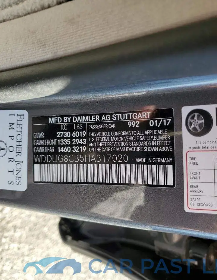 WDDUG8CB5HA317020# 12
