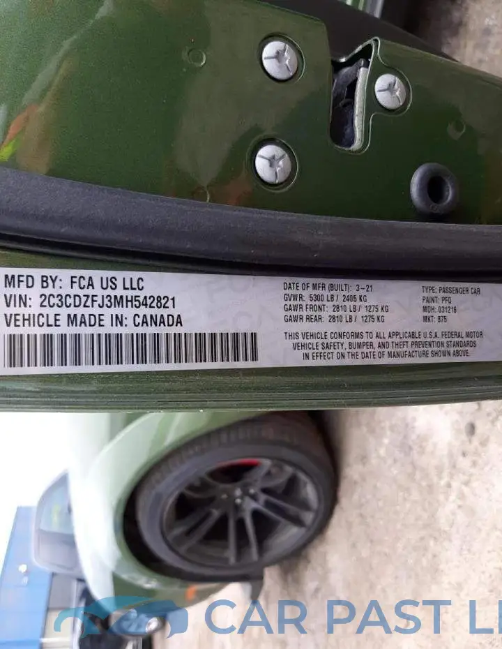 2C3CDZFJ3MH542821# 10