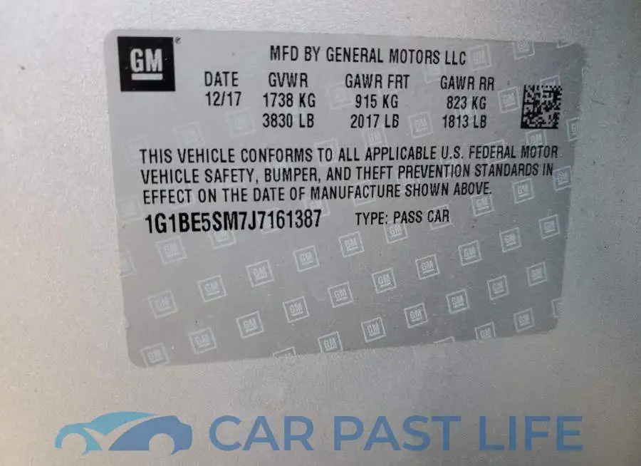 1G1BE5SM7J7161387# 10