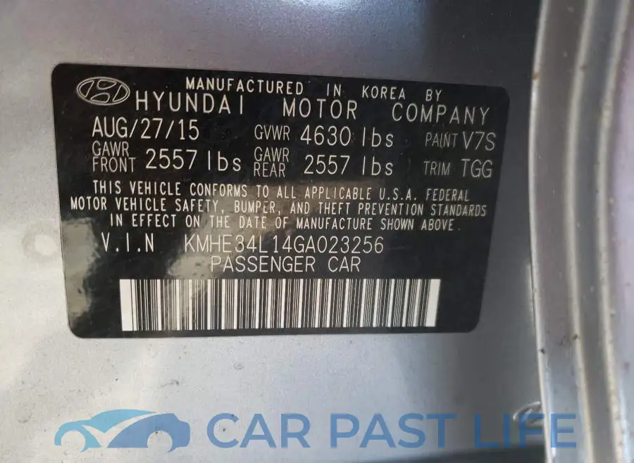 KMHE34L14GA023256# 10