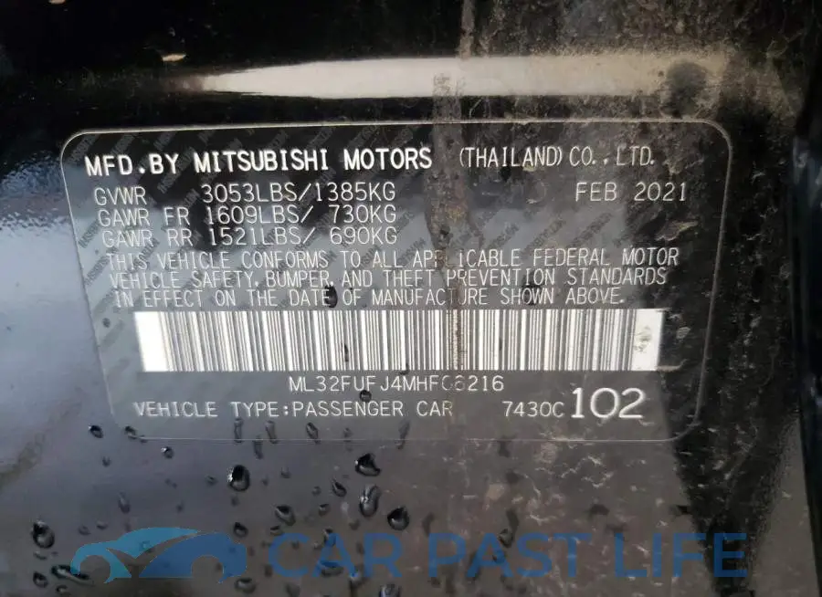 ML32FUFJ4MHF06216# 10
