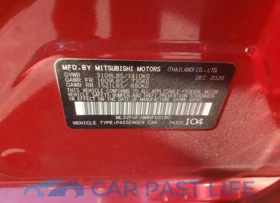 ML32FUFJ8MHF03190# 10