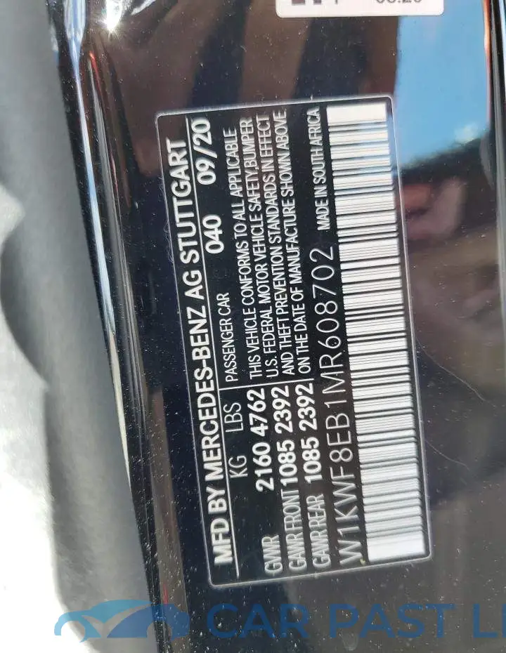 W1KWF8EB1MR608702# 10