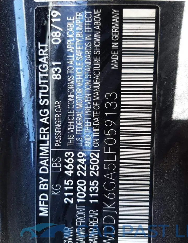 WDDJK6GA5LF059133# 10