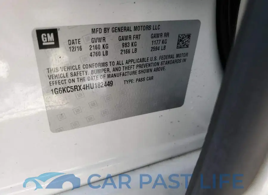 1G6KC5RX4HU182449# 10