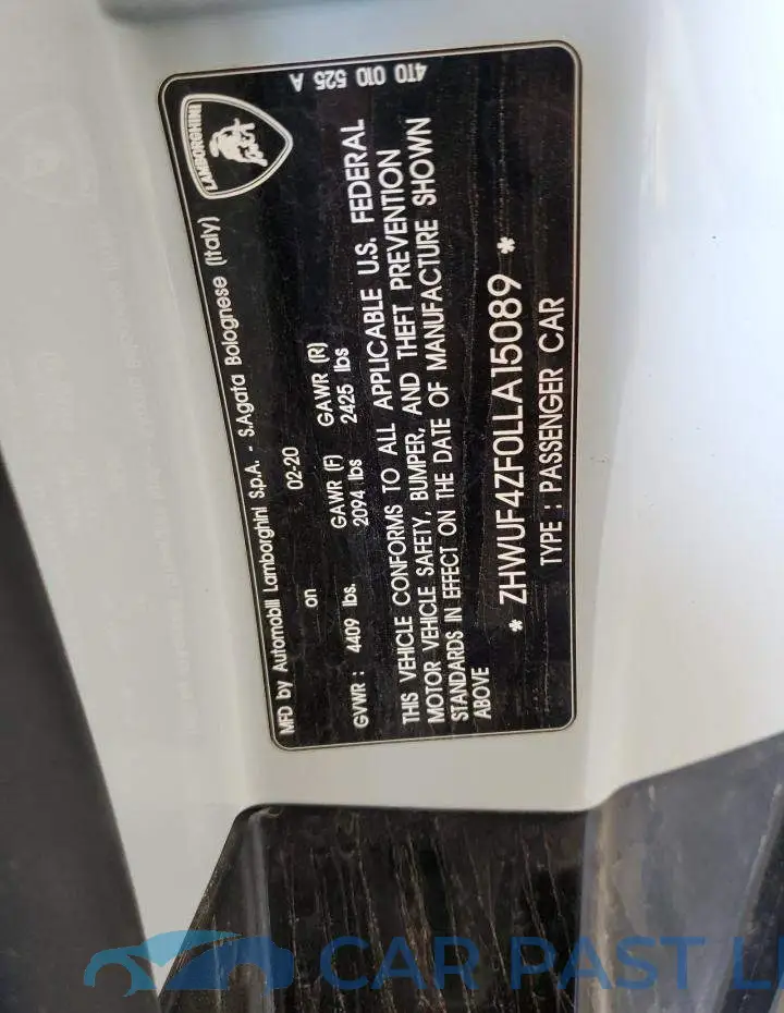 ZHWUF4ZF0LLA15089# 10