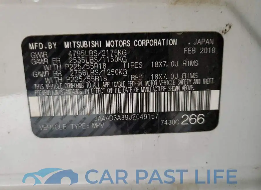 JA4AD3A39JZ049157# 10