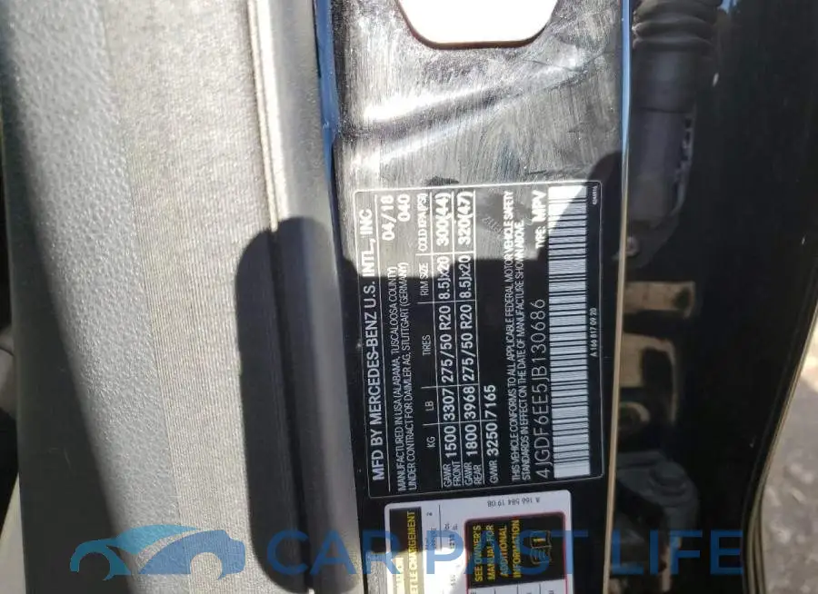 4JGDF6EE5JB130686# 14
