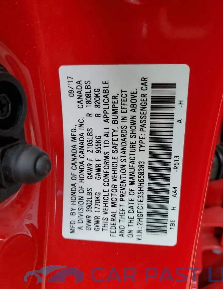 2HGFC1E35HH658383# 10
