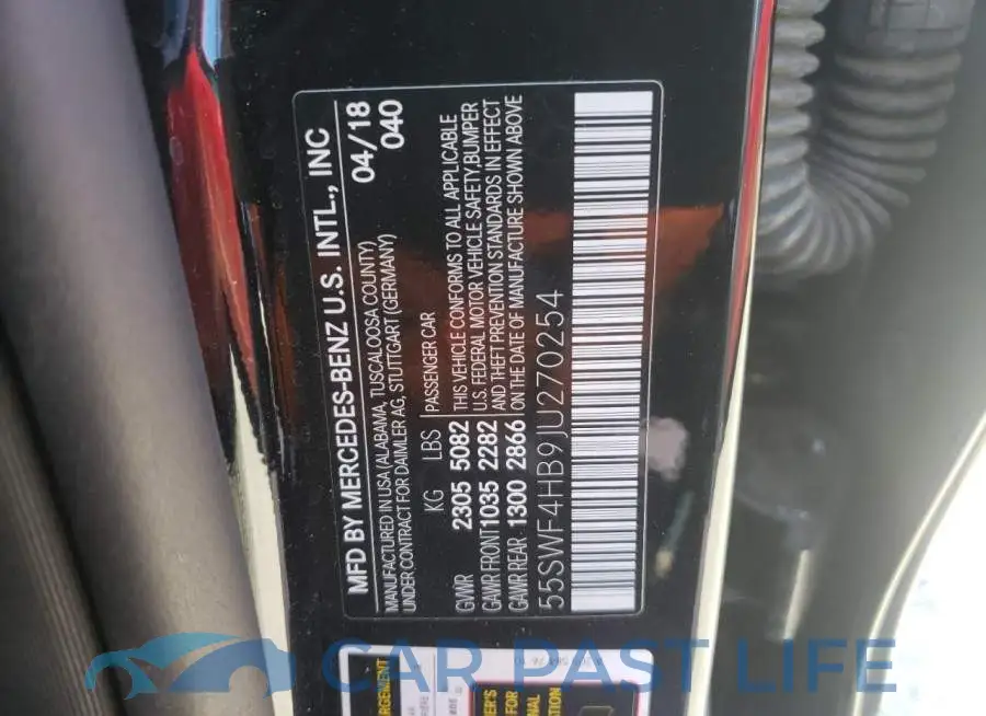 55SWF4HB9JU270254# 10