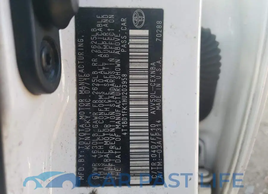 4T1BD1FK1HU203958# 10
