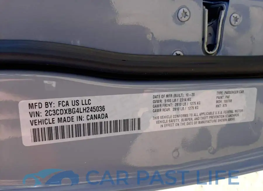 2C3CDXBG4LH245036# 10