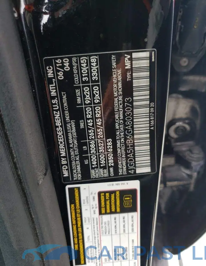 4JGDA5HB6GA803073# 10